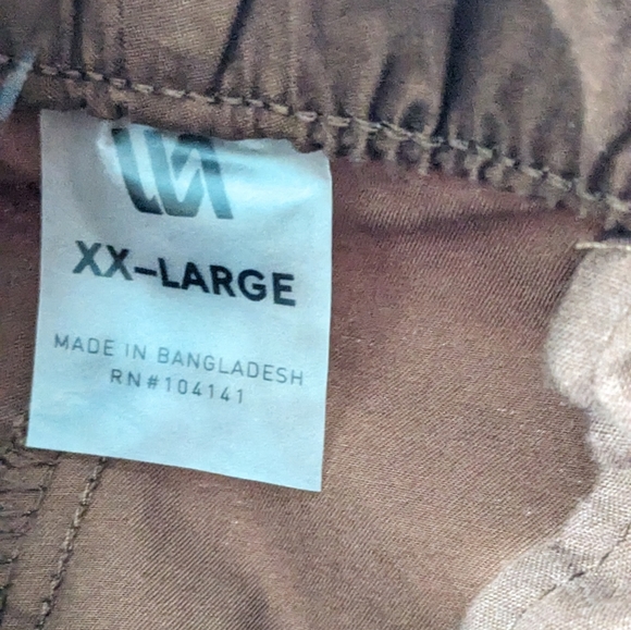 VRST Men's Relaxed Athletic Fit Pull On Easy Pants, Size XXL, Earth Brown, NWT - Picture 4 of 9
